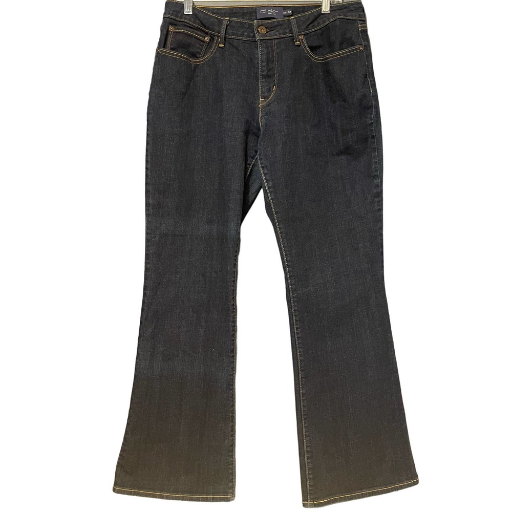 Levis Womens Jeans Size 16/33 Bold Curve Classic Boot Cut Dark Blue Mid Rise